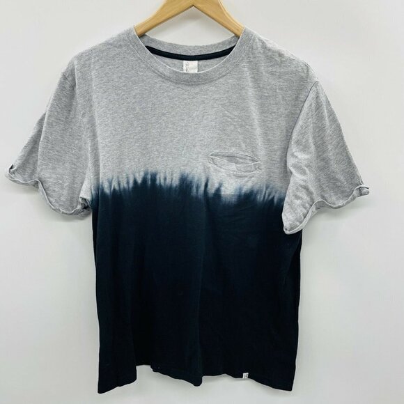 Sovereign Code Mens Size Medium Segundo T-Shirt Short Sleeves Dip Dye Black 1265 - Picture 2 of 8